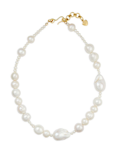 Shop Brinker & Eliza Women's Iggy 24k-gold-plated & Freshwater Pearl Necklace