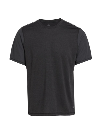 Shop Saks Fifth Avenue Men's Slim-fit Crewneck T-shirt In Moonless
