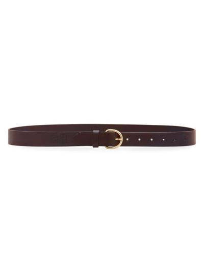 Shop Il Bisonte Women's Heritage Classic Leather Belt In Arabica