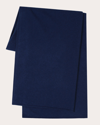 Shop Loop Cashmere Women's Midnight Cashmere Lofty Blanket Scarf In Blue