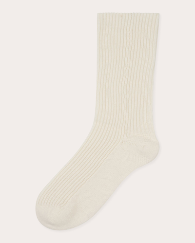 Shop Loop Cashmere Women's Snow Cashmere Socks Cashmere/elastane In Neutrals