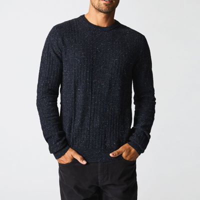 Shop Billy Reid Weave Sweater Crewneck In Blue