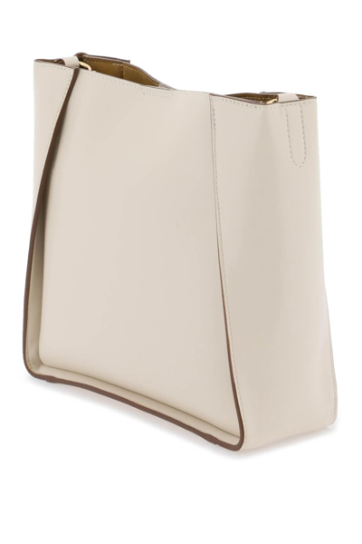 Shop Stella Mccartney Crossbody Bag With Perforated Stella Logo In White