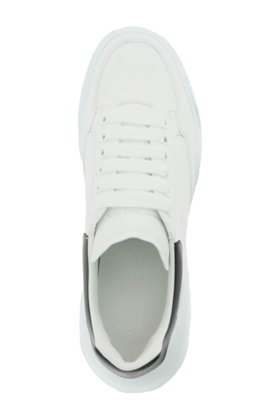 Shop Alexander Mcqueen Oversize Trainer Court Sneakers In White,black