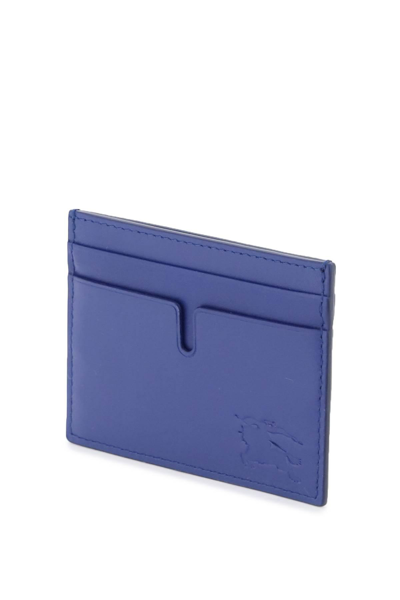 Shop Burberry Ekd Card Holder In Blue
