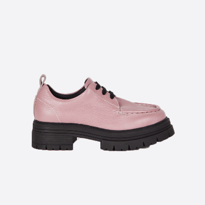 Shop Intentionally Blank Barbar Lug Sole Oxford Shoes In Pink