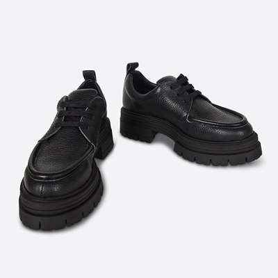 Shop Intentionally Blank Barbar Lug Sole Oxford Shoes In Black