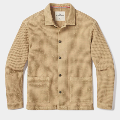 Shop The Normal Brand Mountain Waffle Chore Coat In Brown