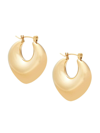 Shop Brinker & Eliza Women's Stellar 24k-gold-plated Hoop Earrings