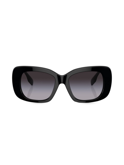 Shop Burberry Women's 58mm Square Sunglasses In Black