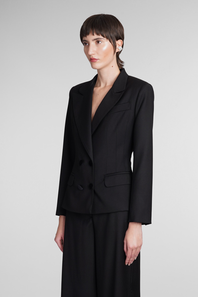 Shop Mvp Wardrobe Verri Jkt Blazer In Black Polyester