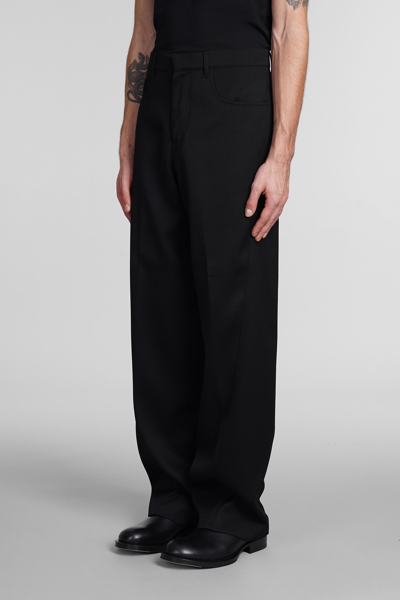 Shop Lanvin Pants In Black Wool