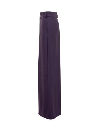 Shop Etro Long Trousers In Viola