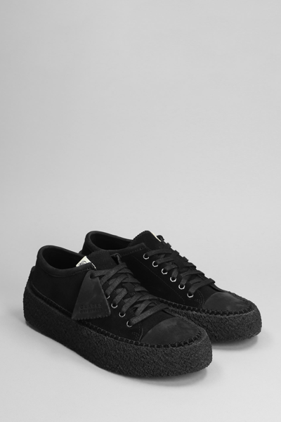 Shop Clarks Caravan Low Sneakers In Black Suede