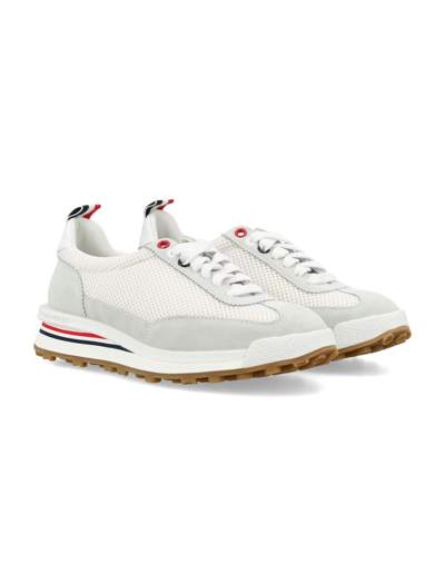 Shop Thom Browne White Nylon Tech Runner In 00014