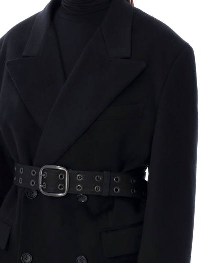 Shop Junya Watanabe Coat In Black