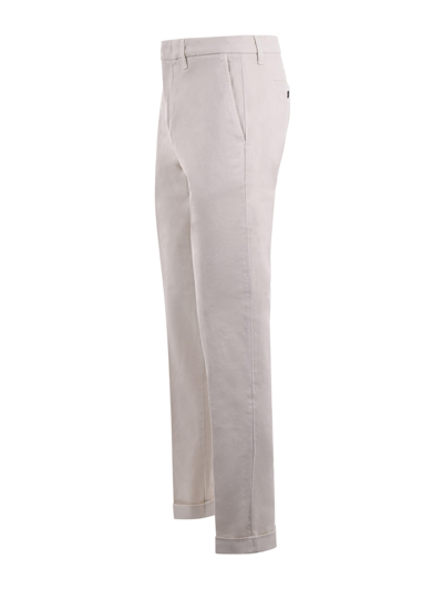 Shop Fay Trousers In Avorio