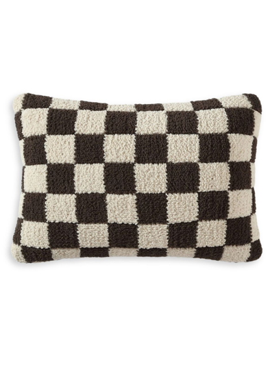 Shop Sunday Citizen Checkerboard Mini Pillow In Mocha
