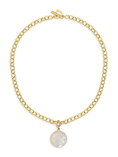 Shop Dean Davidson Women's Signature Collar 22k Gold-plated & Labradorite Pendant Necklace In Moonstone Gold