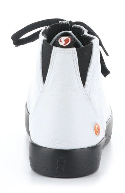 Softinos By Fly London Shy High Top Sneaker In 003 White Smooth Leather