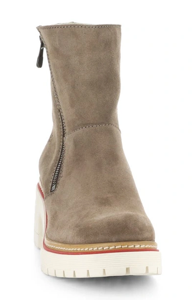 Shop Bos. & Co. Zap Waterproof Suede Bootie In Taupe Suede