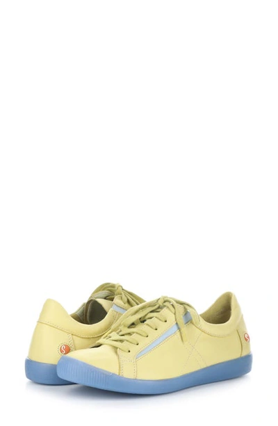 Shop Softinos By Fly London Iddy Sneaker In 007 Light Yellow/ Blue