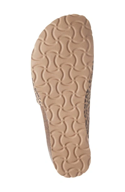 Shop Bos. & Co. Lux Slide Sandal In Leopard Print Suede