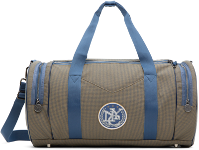 Shop Rhude Blue & Beige Puma Edition Duffle Bag In 9003801