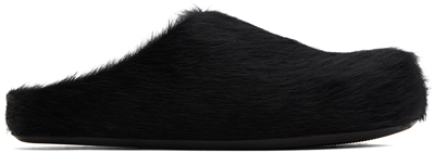 Shop Marni Black Fussbett Sabot Loafers In Black 00n99