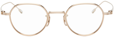 Shop Yuichi Toyama Gold 'the Angel' Glasses In White Gold