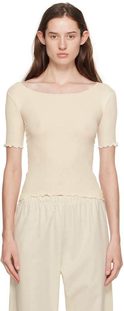 Shop Baserange Off-white Pama T-shirt In Off White
