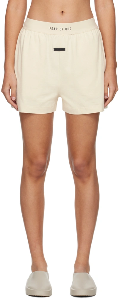 Shop Fear Of God Off-white 'the Lounge' Shorts In 107 Cream