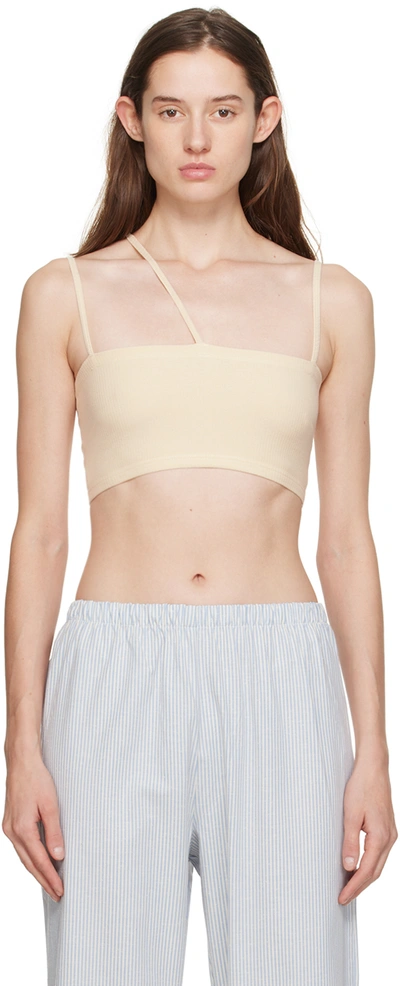 Shop Baserange Off-white Nida Bra In Off White