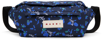 Shop Marni Blue Large Marsupio Pouch In 00b80 Ink
