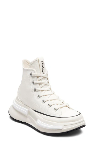 Shop Converse Run Star Legacy Cx High Top Platform Sneaker In Egret/ Black/ White