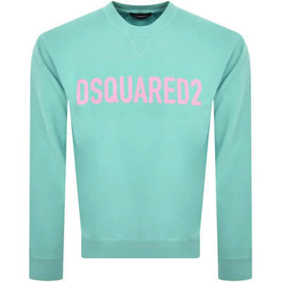 Shop Dsquared2 Logo Sweatshirt Blue