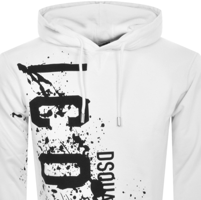 Shop Dsquared2 Logo Pullover Hoodie White