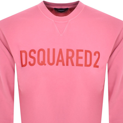 Shop Dsquared2 Logo Sweatshirt Pink