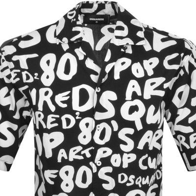 Shop Dsquared2 Pop 80 Bowling Shirt Black