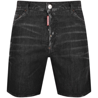 Shop Dsquared2 Marine Denim Shorts Black