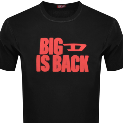Shop Diesel T Box T Back T Shirt Black