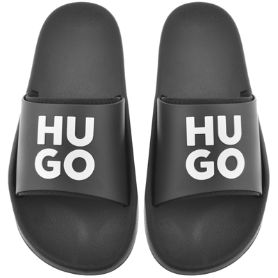 Shop Hugo Nil Slid Sliders Grey