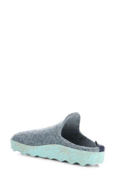 Shop Asportuguesas By Fly London Fly London Come Sneaker Mule In Grey Blue Tweed/ Felt