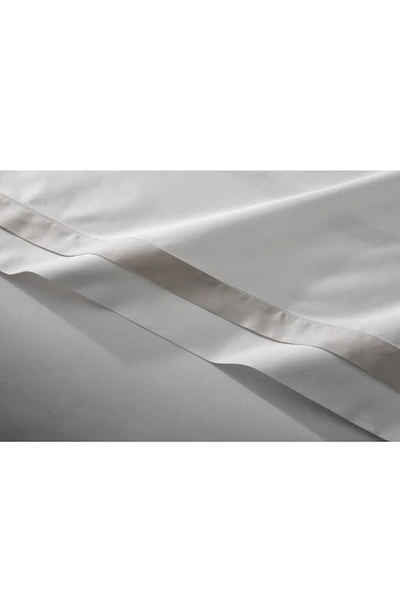 Matouk Ambrose 600 Thread Count Cotton Sateen Duvet Cover In Bone/ Bone