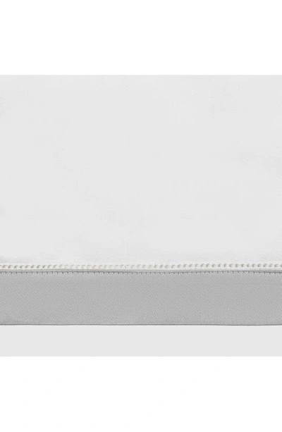 Shop Matouk Ambrose Set Of 2 600 Thread Count Egyptian Cotton Pillowcases In Bone/ Silver