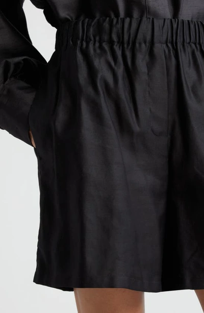 Max Mara Piadena Pull-on Shorts In Black