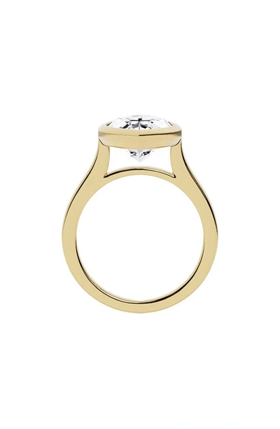 Shop Jennifer Fisher 18k Gold Marquise Lab Created Diamond Solitaire Ring In 18k Yellow Gold