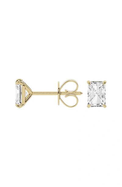 Shop Jennifer Fisher 18k Gold Radiant Lab Created Diamond Stud Earrings In 18k Yellow Gold