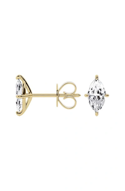 Shop Jennifer Fisher 18k Gold Marquise Lab Created Diamond Stud Earrings In 18k Yellow Gold