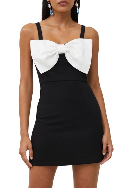 Shop French Connection Whisper Bow Cocktail Dress In Winter Whi